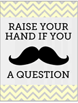 Moustache Printables