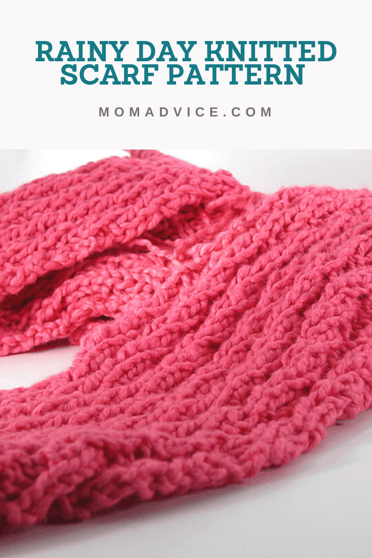 How to Knit the Rainy Day Scarf Pattern from MomAdvice.com