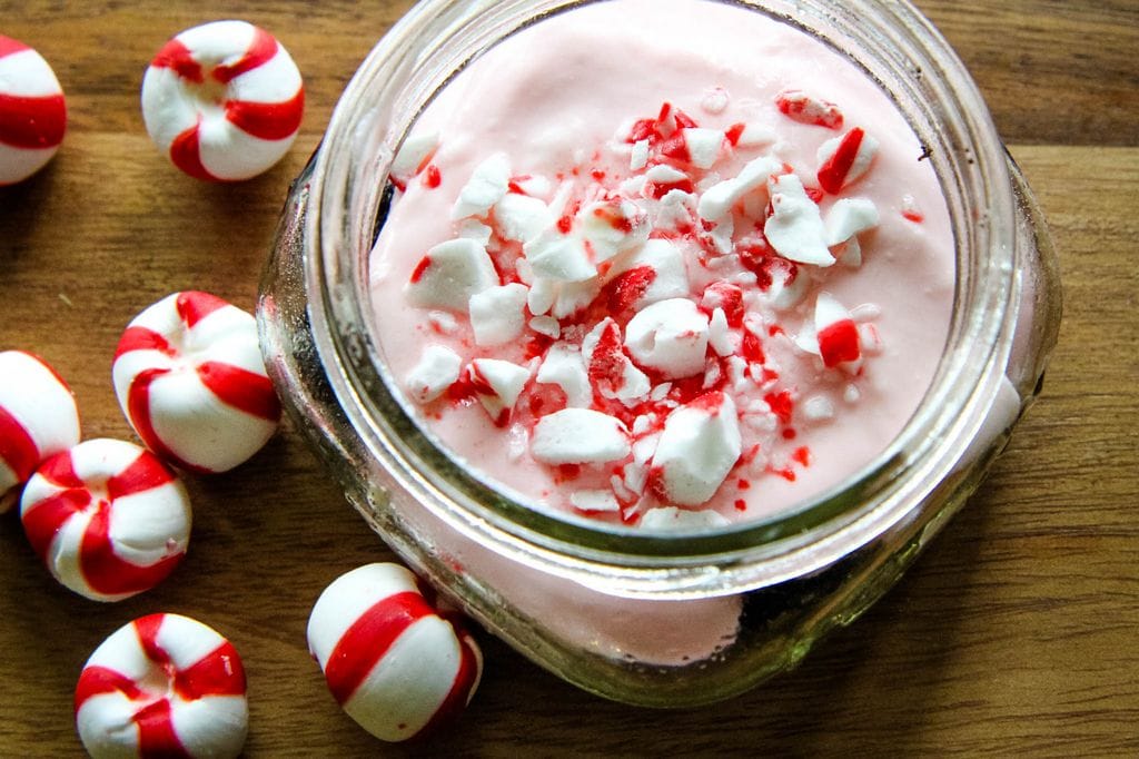 No-Bake Peppermint Cheesecake Jars from MomAdvice.com