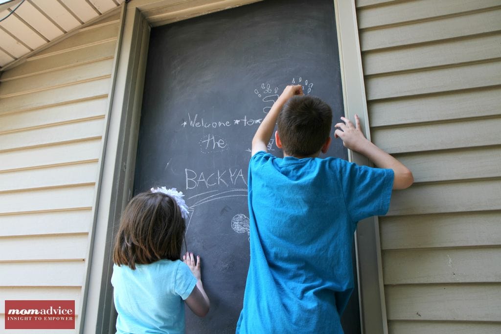 DIY Chalkboard Door from MomAdvice.com