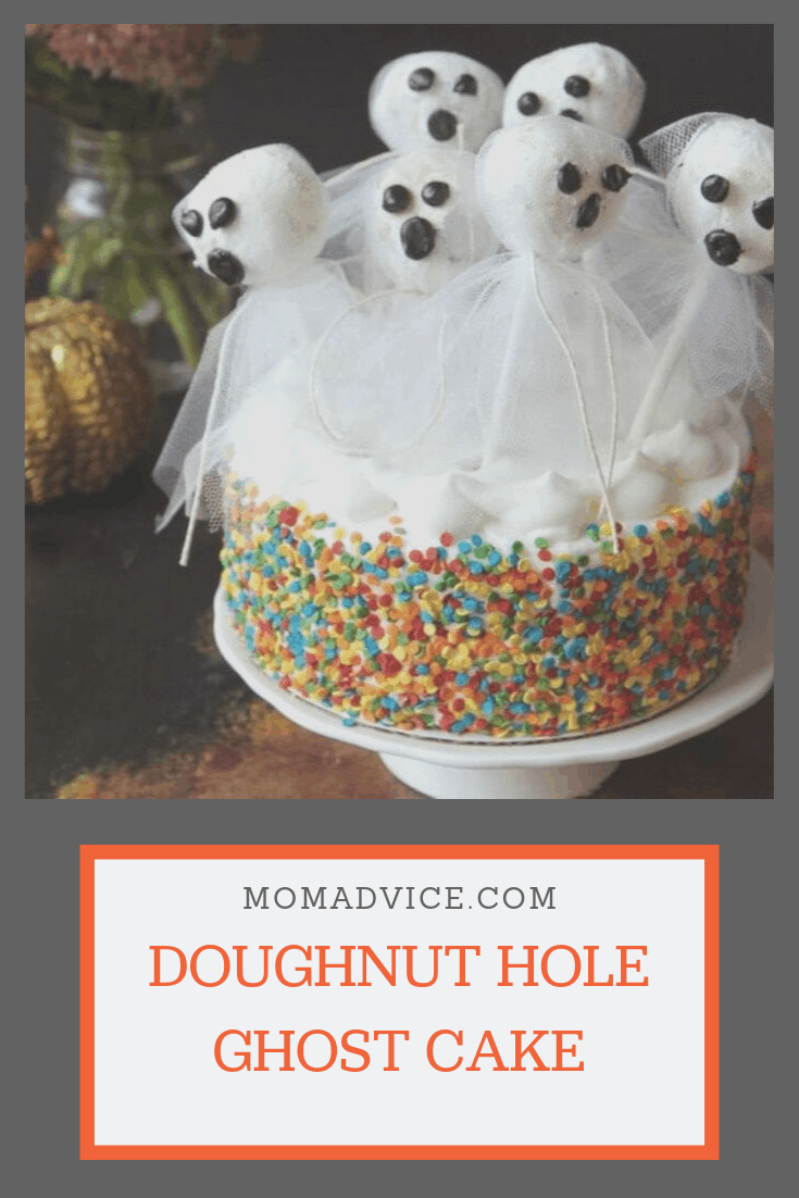 Doughnut Hole Ghost Cake from MomAdvice.com
