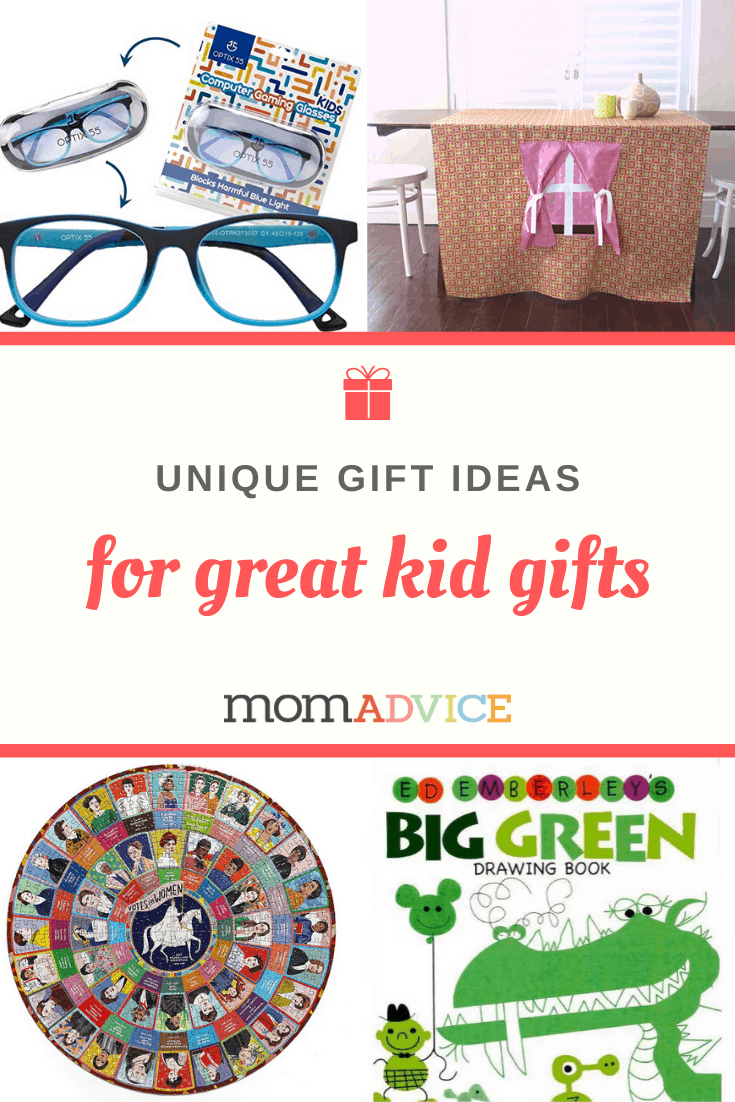 Unique Gift Ideas for Kids from MomAdvice.com
