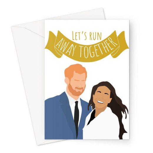 Let's Run Away Together Valentine's Day Card