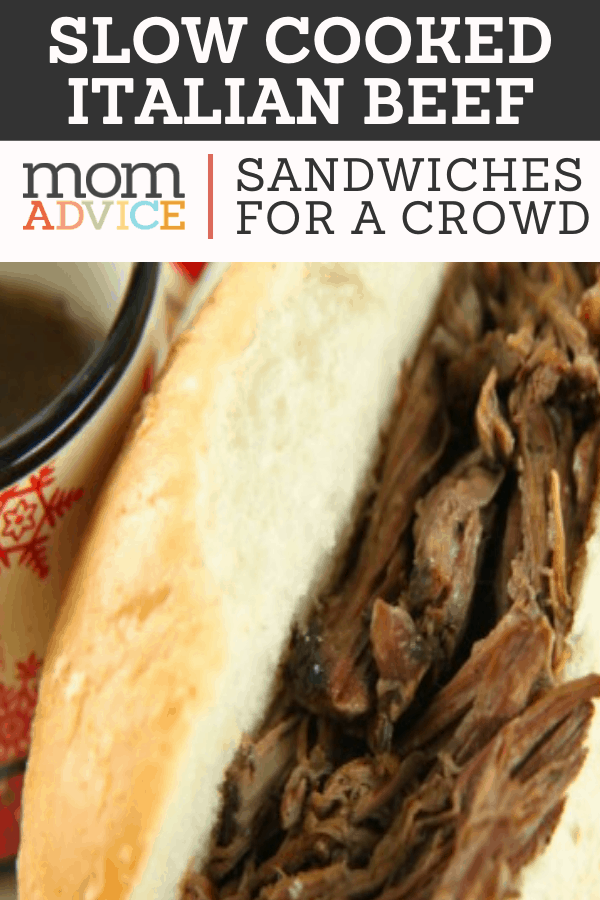 Slow Cooked Italian Beef Sandwiches  MomAdvice.com