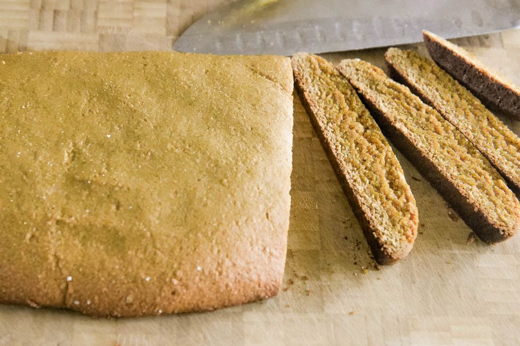Cutting Biscotti for a Second Bake