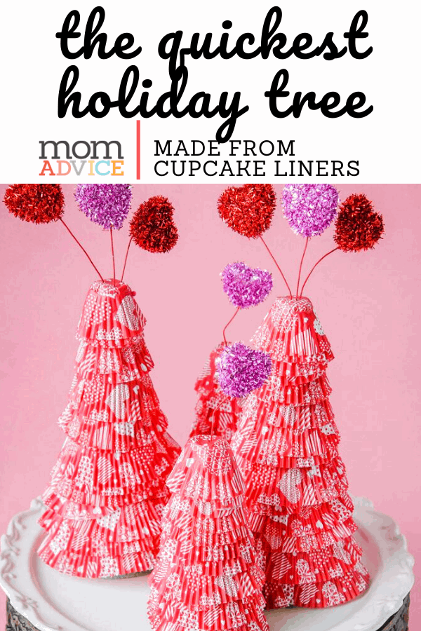Easy Cupcake Liner Holiday Trees