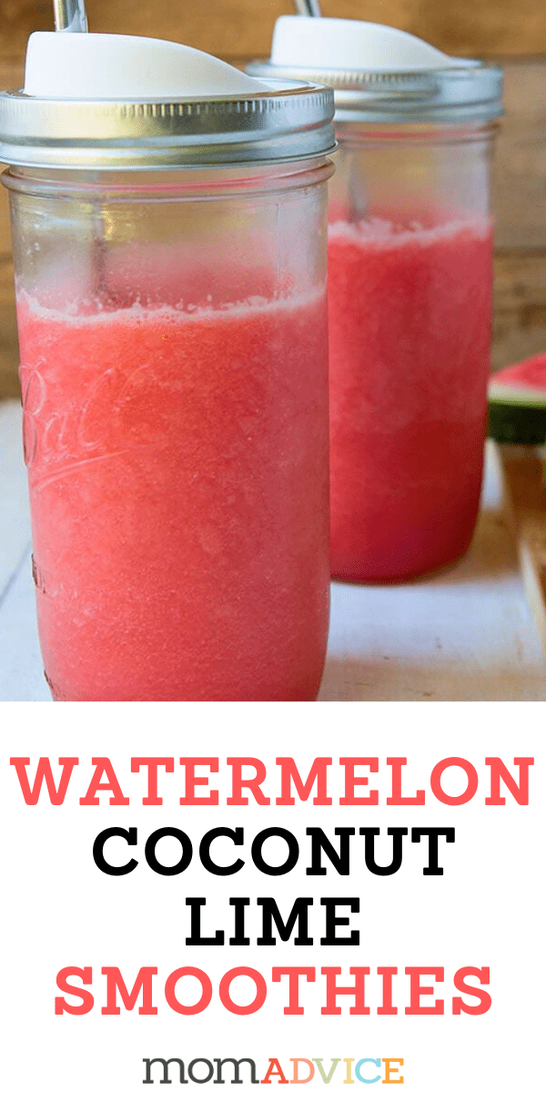 Watermelon Coconut Lime Smoothie from MomAdvice.com