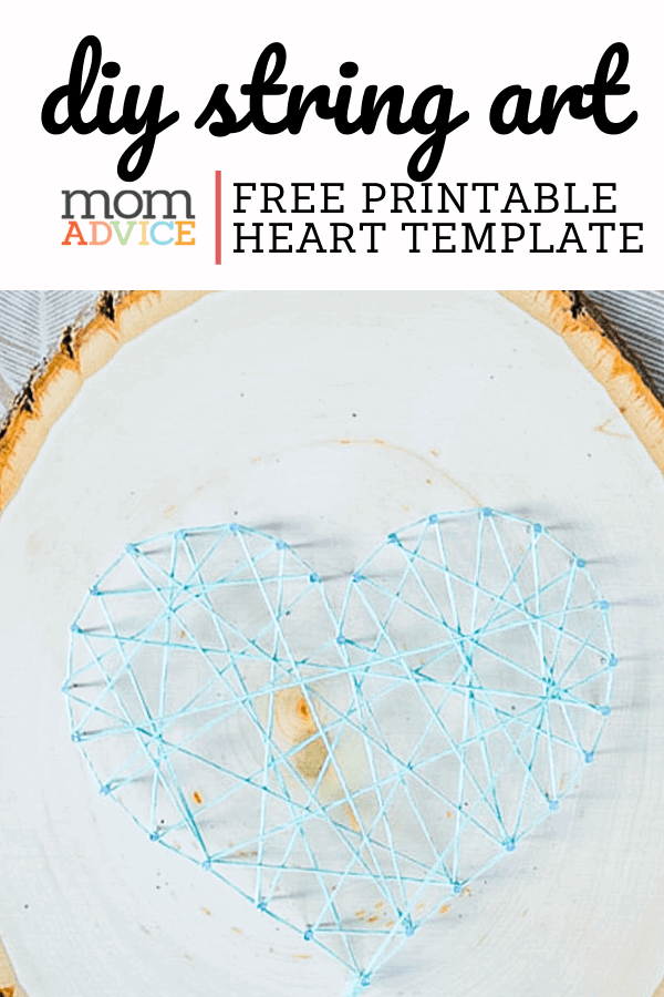 DIY String Art Pattern Free Heart Template Header