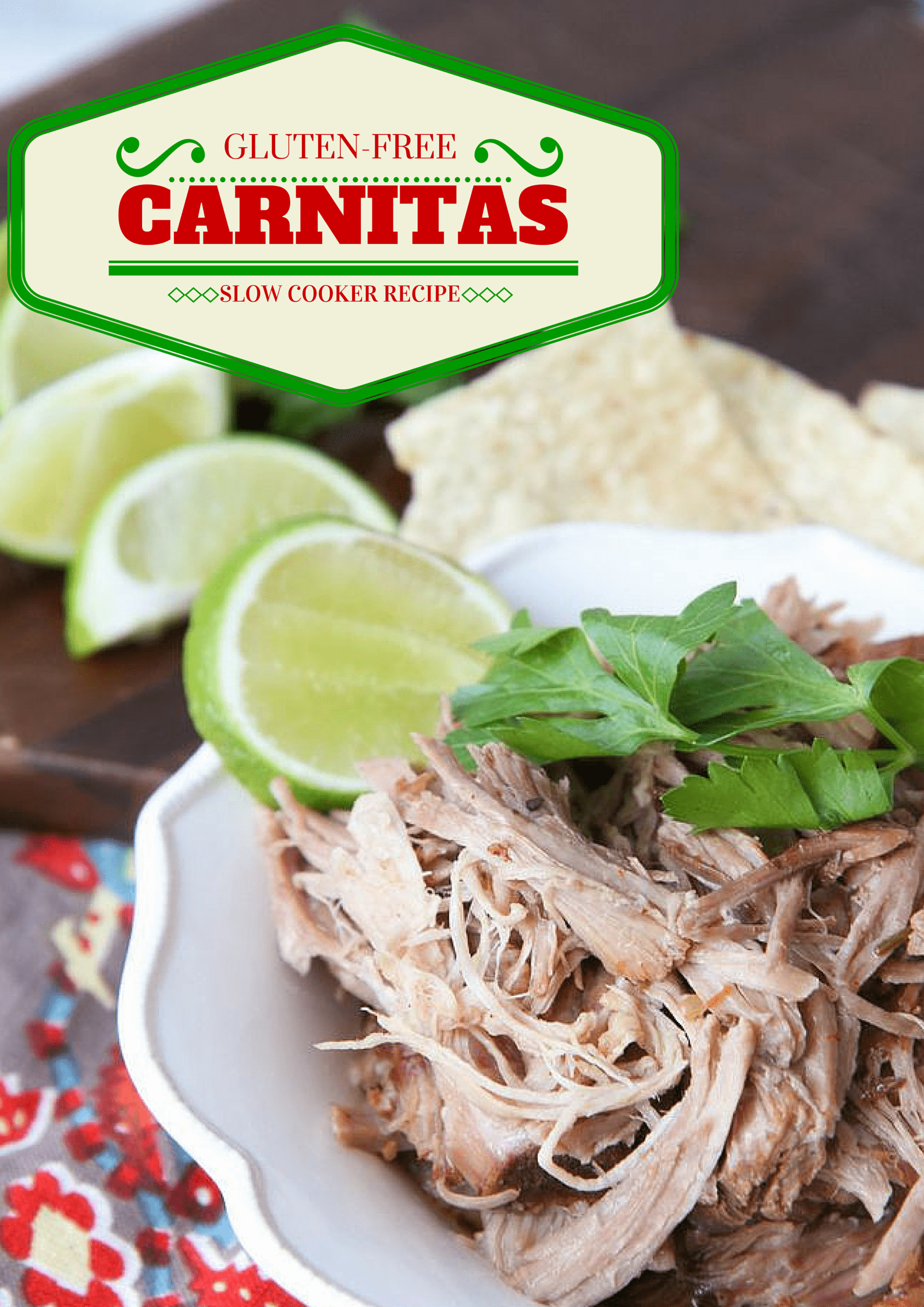 Gluten Free Carnitas in the Slow Cooker from MomAdvice.com