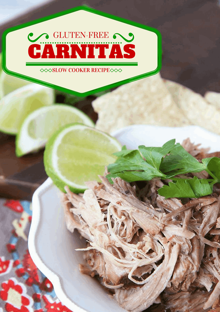 Gluten Free Carnitas in the Slow Cooker from MomAdvice.com
