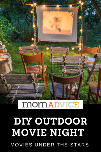 DIY Outdoor Movie Night from MomAdvice.com