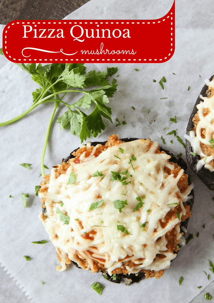Pizza Quinoa Mushrooms