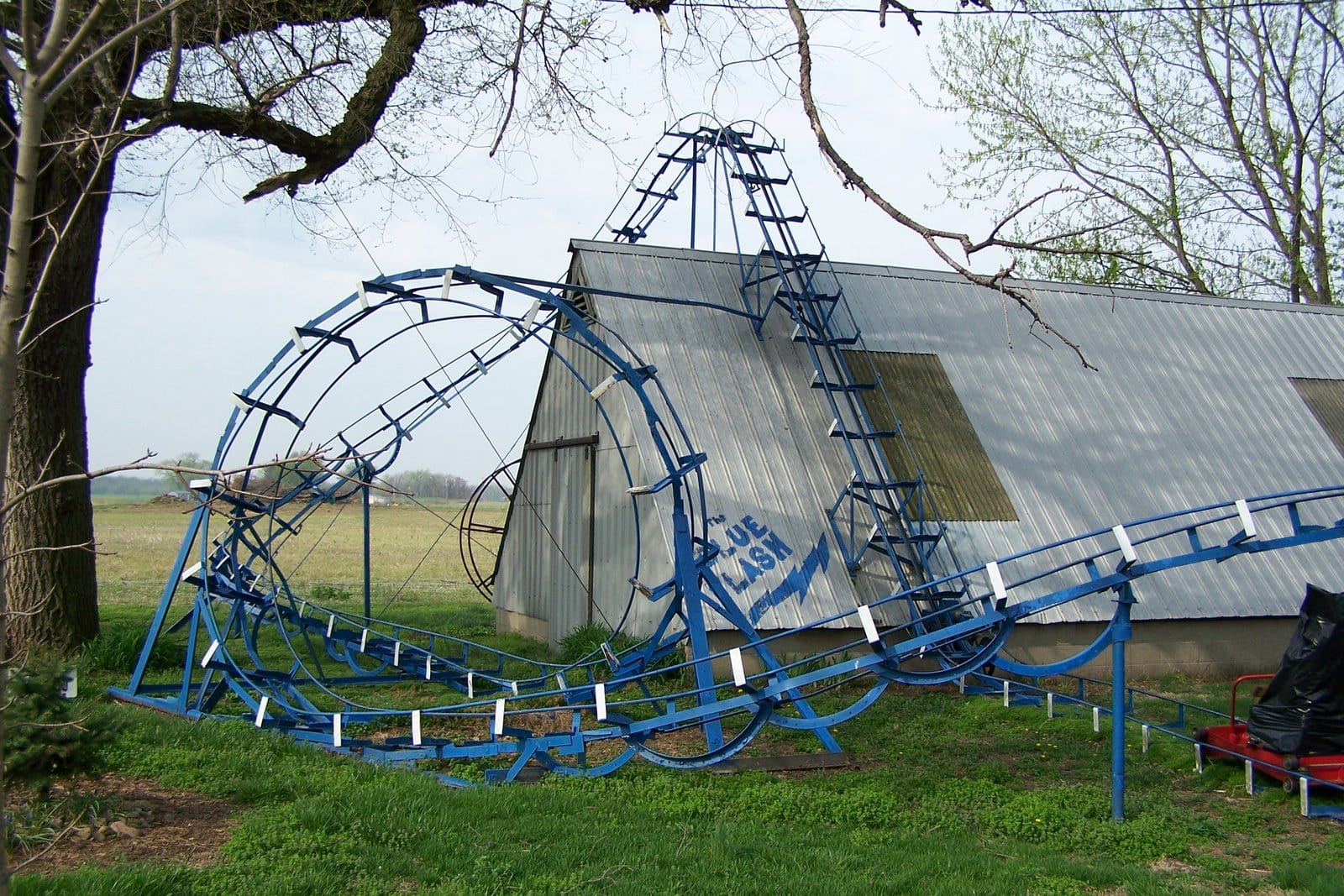 Blue Flash Roller Coaster.