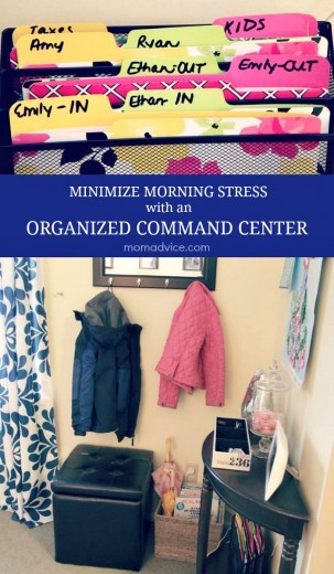 Minimize morning stress with an organized command center
