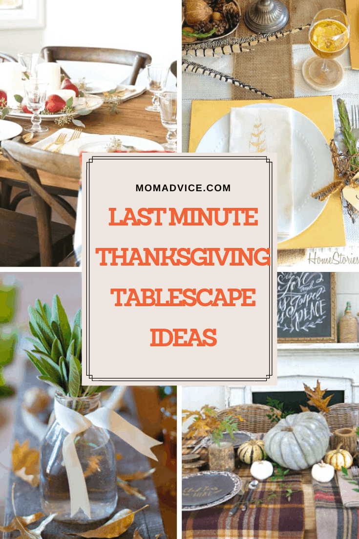 Last Minute Thanksgiving Tablescape Ideas