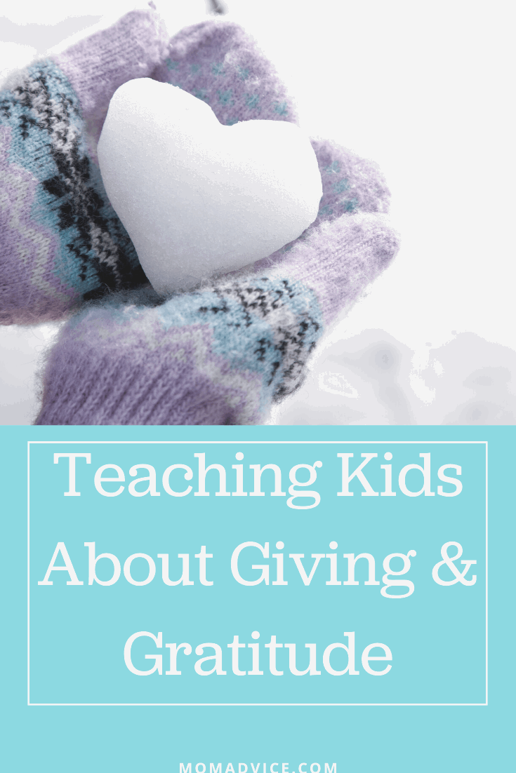 Giving and Gratitude for kids / MomAdvice.com