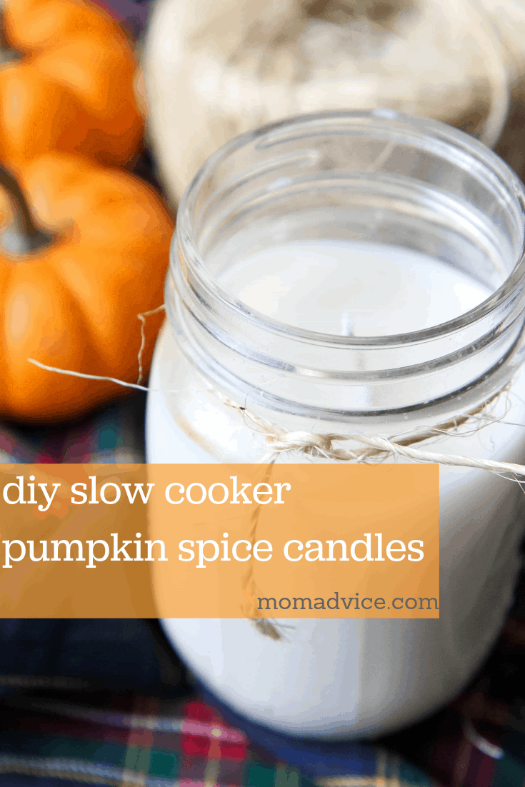 DIY Slow Cooker Pumpkin Spide Candles