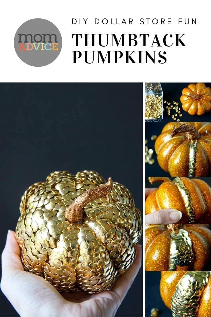 DIY Thumbtack Pumpkins from MomAdvice.com