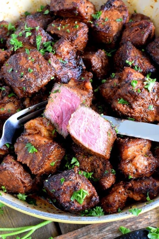 Spicy Buttered Steak Bites