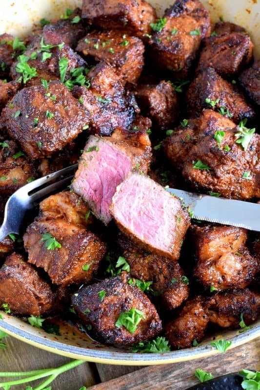 Spicy Buttered Steak Bites