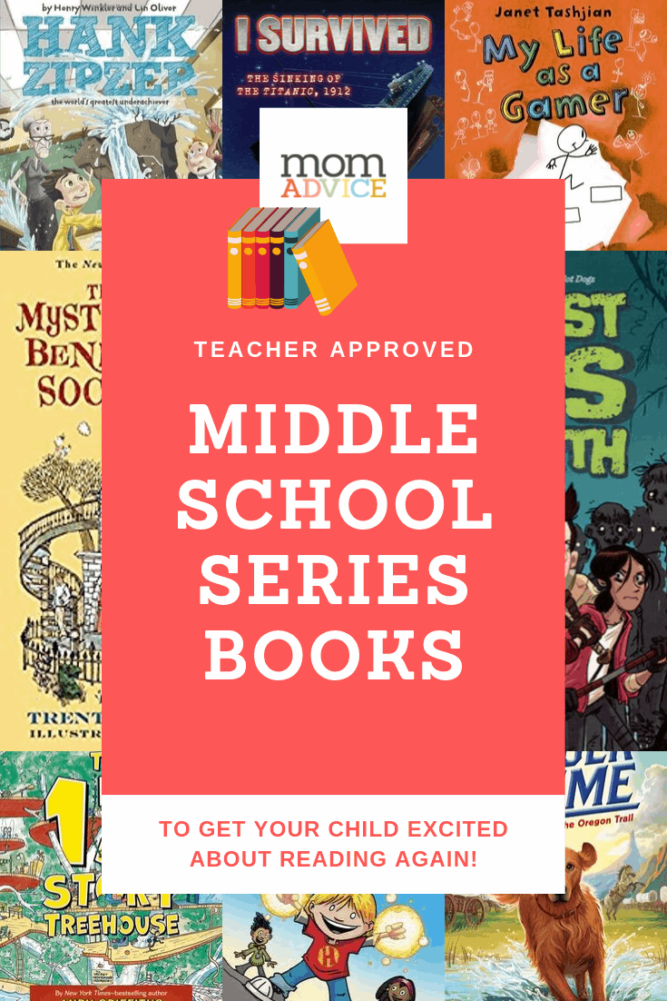 8 Middle School Series Books to Get Your Child Excited About Reading from MomAdvice.com