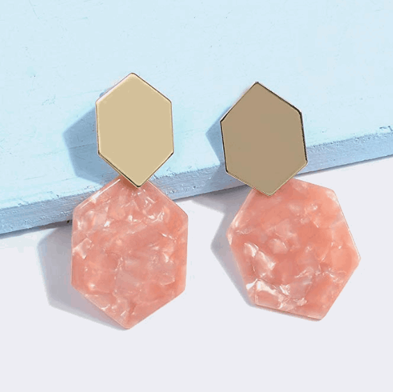 acrylic resin earrings