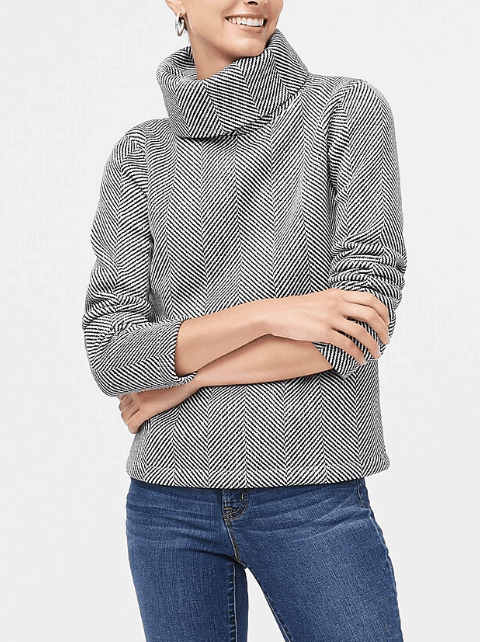 funnel neck pullover