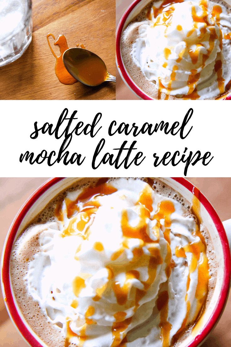 Homemade Salted Caramel Mocha Latte Recipe from MomAdvice.com