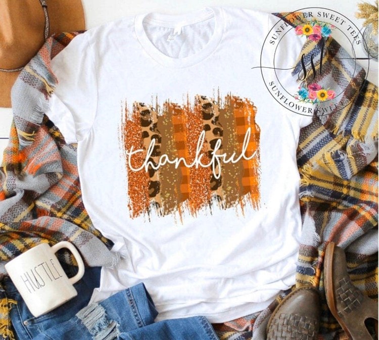 thankful leopard print shirt