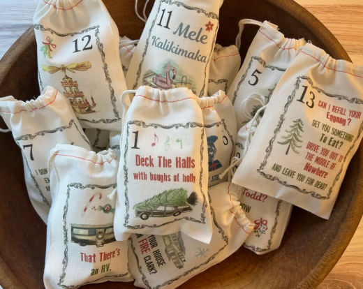 Christmas Vacation Advent Bags