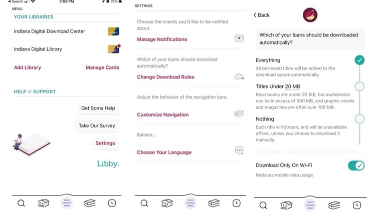 How much storage does the Libby app take up on your phone- where to check